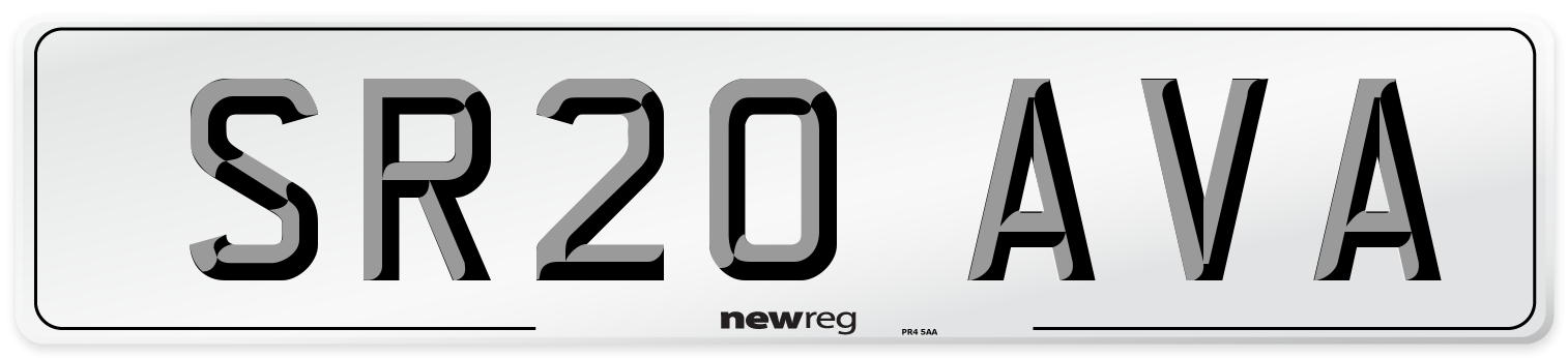 SR20 AVA Number Plate from New Reg